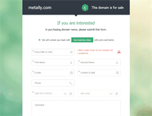 Tablet Screenshot of metally.com